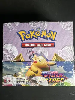 Pokemon TCG Sword & Shield Vivid Voltage Booster Box Factory Sealed - Image 3