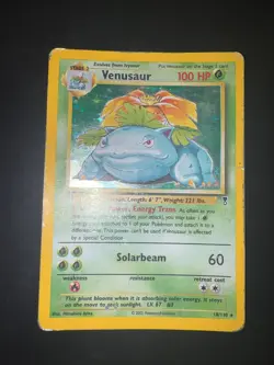 2002 Pokemon Legendary Collection Venusaur Holo #18/110 Eng POOR - Image 1