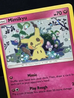 Mimikyu Black Star Promo SM163 Holo Pokemon TCG Card - Image 3