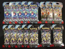 Pokemon TCG Stellar Crown Booster Pack Lot Of 15. New Sealed. - Image 1