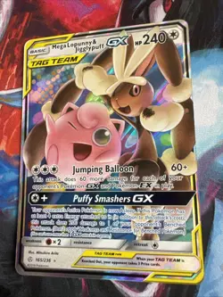 Mega Lopunny & Jigglypuff GX 165/236 Cosmic Eclipse Pokemon Card Lot Of 3 - Image 3