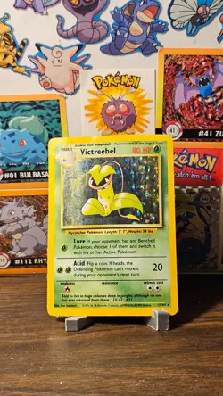 Pokemon Victreebel 14/64 Jungle Holofoil No Symbol Misprint Error Card - damaged - Image 1