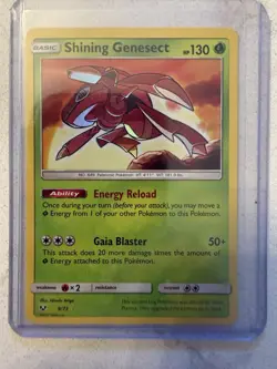Shining Genesect - 9/73 - Pokemon Shining Legends Sun & Moon Ultra Rare Card NM - Image 1