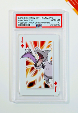 Pokemon PSA 10 Aerodactyl Yellow-Jack Of Diamonds 10Th Anniversary 2006 Japanese - Image 1