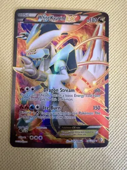 Pokemon White Kyurem EX Full Art Holo Ultra Rare 146/149 Boundaries Crossed - Image 1