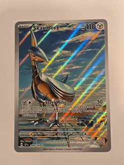 Skarmory 209/191 Illustration Rare Holo SSP SV08: Surging Sparks Pokemon NM MINT - Image 1