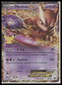Mewtwo EX #54 – Pokemon Celebrations Classic Collection Holo - Image 1