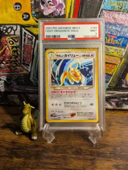 2001 POKEMON 🪽 JAPANESE NEO 4 #149 LIGHT DRAGONITE HOLO ☀ PSA 9 MINT ⚡ - Image 1