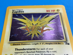 Pokemon TCG Zapdos Fossil 15/62 Holo Unlimited Holo Rare - Image 3