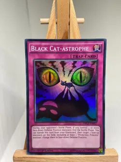 Black Cat-Astrophe - Super Rare 1st Edition DRL2-EN037 - NM - YuGiOh - Image 1