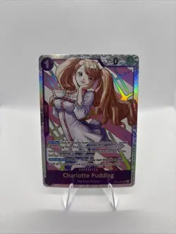 Charlotte Pudding OP11-070 SR ONE PIECE Tcg Card Game NM PURPLE - Image 1