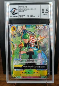 One Piece TCG OP14 - Roronoa Zoro- OP12-0113 TR - French🇫🇷 grade CCC 9.5 - Image 1