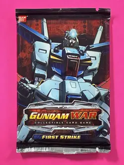 Gundam War First Strike Card Game 2005 Booster Pack Sealed TCG Bandai HTF CCG - Image 1