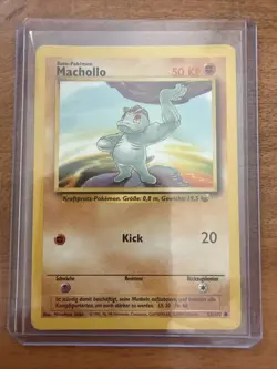 Pokemon Card WOTC 1999: Machop 52/102 - Base Set (Machollo - German) - Image 1