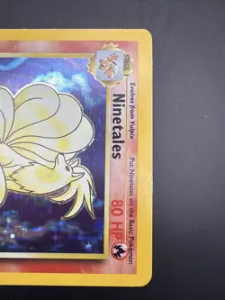 Pokemon TCG Ninetales Base Set Holo Unlimited Rare Card 12/102 - Image 3