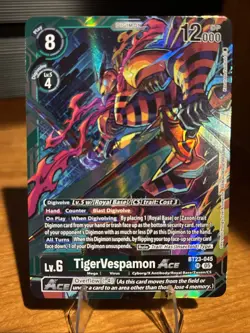 Digimon Card Game TigerVespamon ACE BT23-045 SR BT23 Hackers Slumber - Image 1
