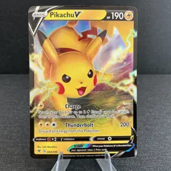Pikachu V 043/185 Vivid Voltage Ultra Rare Holo Pokemon TCG Card - Image 1