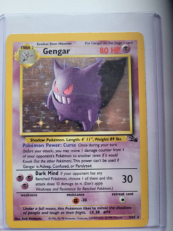 Pokemon TCG Gengar Fossil Holo Card 5/62 Trading Card WOTC 1999 - Image 4