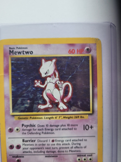 Pokemon Card Mewtwo - 10/102 - Holo Rare - 1999-2000 Wizards Base Set - Image 3