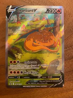 Charizard V SWSH260 SWSH: Sword & Shield Promo Cards Holo LP *Small Crease* - Image 1