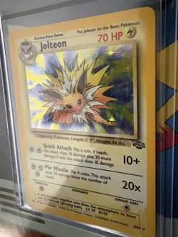 Pokemon Jolteon 4/64 Jungle Holo Rare Unlimited Edition 70 HP Card 1999 - Image 2