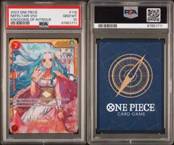 2023 PSA 10 One Piece Kingdoms of Intrigue Nefeltari Vivi SEC OP04-118 Card - Image 3