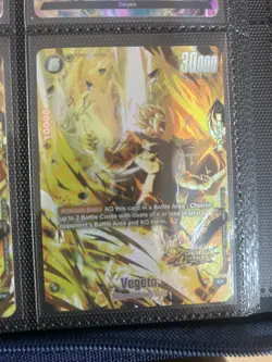 *MINT* Vegeta FS09-15 Legends Art Dragon Ball Card Game Fusion World Alt Art - Image 1