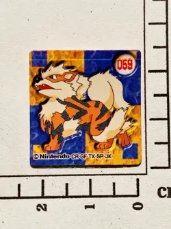 Arcanine Pokemon Minimi Card flake No. 059 Vrey Rare Japan Nintendo F/S - Image 1