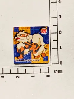 Arcanine Pokemon Minimi Card flake No. 059 Vrey Rare Japan Nintendo F/S - Image 2