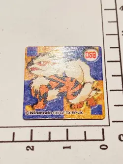 Arcanine Pokemon Minimi Card flake No. 059 Vrey Rare Japan Nintendo F/S - Image 3
