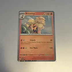 ARCANINE - Scarlet & Violet Promo 11 - Cosmos Holo -NM Pokemon Card - Image 1