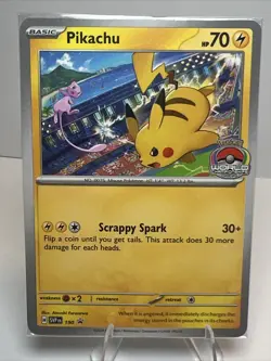 SEALED Pikachu 190 Scarlet & Violet World Championship Promo Card Pokemon Card - Image 1