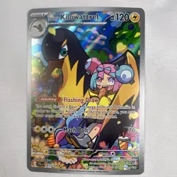 Pokemon TCG Iono's Kilowattrel Card Journey Together IR 163/159 NM - Image 1