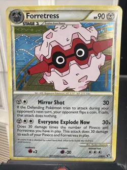 Forretress 3/90 Holo Rare Undaunted HGSS Pokemon Card - Image 1