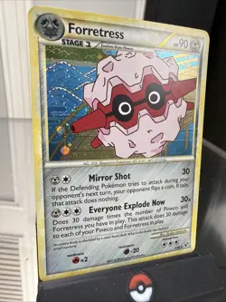 Forretress 3/90 Holo Rare Undaunted HGSS Pokemon Card - Image 2