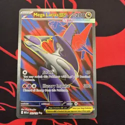 Pokemon TCG Mega Latias EX Full Art Ultra Rare Card 163/132 Mega Evolution - Image 1