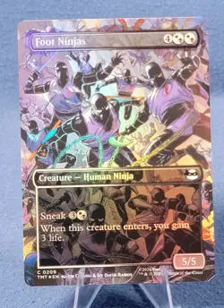 Foot Ninjas - 209 - MTG: Teenage Mutant Ninja Turtles - Borderless - Foil NM B - Image 1
