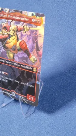 Raphael, the Nightwatcher Teenage Mutant Ninja Turtles Rare Foil Borderless NM - Image 5