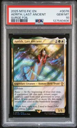 PSA 10 Aerith, Last Ancient Surge Foil - MTG Magic-ONLY 1 GRADED 10 - Image 1