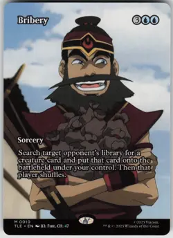 MTG Bribery Borderless Normal NM Avatar: The Last Airbender Magic 10 - Image 1
