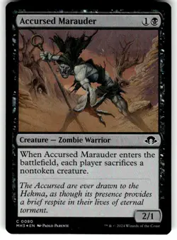 Accursed Marauder Foil Modern Horizons 3 Magic Gathering MTG MH3 - Image 1