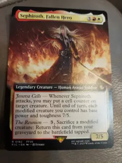 Sephiroth, Fallen Hero - Extended Art FIC LP MTG - Image 1