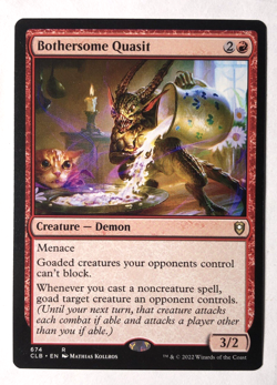 Bothersome Quasit 674 Commander Legends: Battle for Baldur's Gate MTG Magic NM - Image 1
