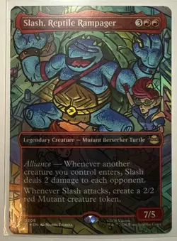 Slash, Reptile Rampager (Borderless) Teenage Mutant Ninja Turtles Foil - Image 1