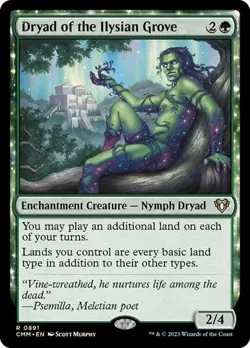1x Dryad of the Ilysian Grove NM Eng MTG - Commander Masters - Image 1