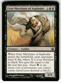 Gray Merchant of Asphodel 89 Theros Magic the Gathering MTG - Image 1