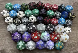 magic the gathering D20 spindown dice lot Multiple Sets LOTR Zendikar Phyrexia - Image 1