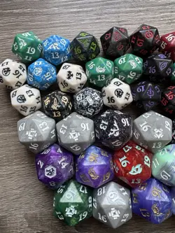 magic the gathering D20 spindown dice lot Multiple Sets LOTR Zendikar Phyrexia - Image 2