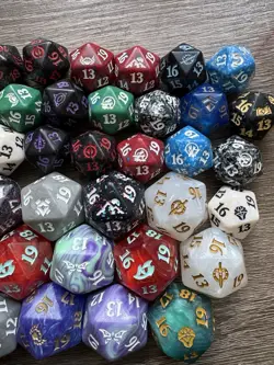 magic the gathering D20 spindown dice lot Multiple Sets LOTR Zendikar Phyrexia - Image 3