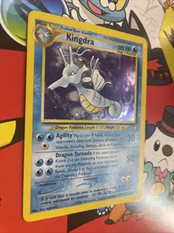 Kingdra 8/111 Holo Rare Pokemon TCG: Neo Genesis Unlimited Holo - LP - Image 2